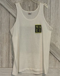 Vintage Preowned 1980’s Signal Surf Ware MAUI Hawaii Souvenir XL Tank Top U.S.A. - Picture 1 of 14