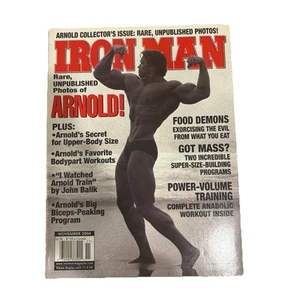 IRONMAN bodybuilding muscle magazine ARNOLD SCHWARZENEGGER 11/2004 - Picture 1 of 2