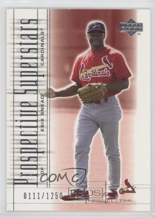 2001 Pros & Prospects Prospective Superstars /1250 Esix Snead #107 Rookie RC - Image 1 of 2