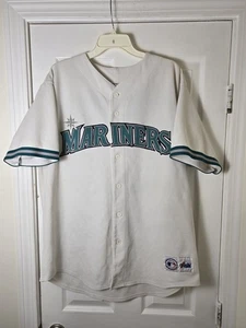 Maglia bianca vintage Majestic Ken Griffey Jr Seattle Mariners uomo taglia XL - Foto 1 di 8