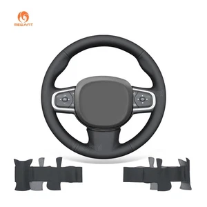 MEWANT DIY Black Smooth Faux Leather Steering Wheel Cover for Volvo XC90 - Bild 1 von 9