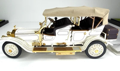 1:24 Franklin Mint 1911 Rolls Royce 40/50 HP Silver Ghost Tourer Diecast Car - Image 1 of 4