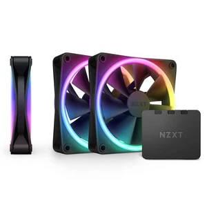 NZXT F120RGB Duo - dwustronny wentylator RGB 120mm - potrójny pakiet (czarny) z/RGB - Zdjęcie 1 z 10