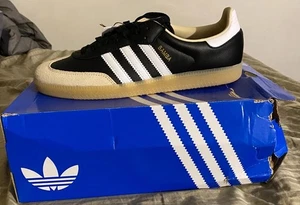 NEU HERREN ADIDAS SAMBA OG SCHWARZ/WEISS/GUMMI3 (JS3832) MIT KARTON GRÖSSE 11 - Bild 1 von 8