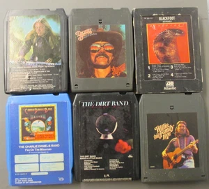 SIX 8 track tapes Gregg Allman, Dickey Betts, Blackfoot, Willie Nelson, CDB more - Picture 1 of 4
