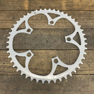 Vintage Shimano 48T Chainring 110 BCD 5-Bolt Silver Road Bike 3/32 85g 5-Arm - Picture 1 of 8