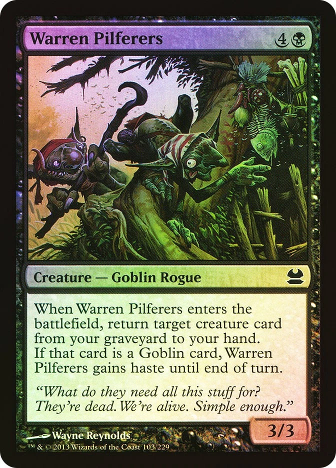 MTG FOIL Warren Pilferers  - Modern Masters #103 - Image 1 of 1