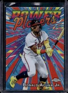 2025 Topps Cromo Ronald Acuña Jr. Power Players #PP-7 Atlanta Braves Inserto - Imagen 1 de 2
