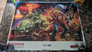 IRON MAIDEN LEGACY OF THE BEAST STERN PINBALL POSTER 2018 SDCC EXCLUSIVE!!!! - Picture 1 of 4