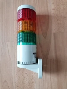 Signalturmleuchte von Patlite, Type LU7-02S FB142, Grün, Gelb, Rot, LED 24 VDC - Bild 1 von 8