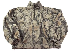 Natural Gear Camouflage Antivento Quarto Zip Pullover Giacca Pile Piccolo 3b - Foto 1 di 15
