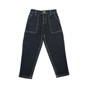 NWT Free Assembly Boys Jeans 6 Cargo Wide Leg Dark Denim Pants.   - Picture 1 of 7