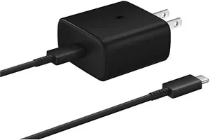 Samsung Original 15 W USB-C Schnellladegerät EP-T1510XBEGUS (schwarz) - Bild 1 von 5