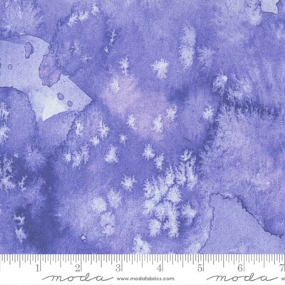 PURPLE FLOW Fabric CHICKADEE Moda Artsy Create Joy quilting sew 3 yards 8433-53 - Image 1 of 2