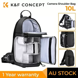 K&F Concept DSLR Camera Shoulder Bag Waterproof Sling Bag for Sony Nikon Canon - Picture 1 of 8