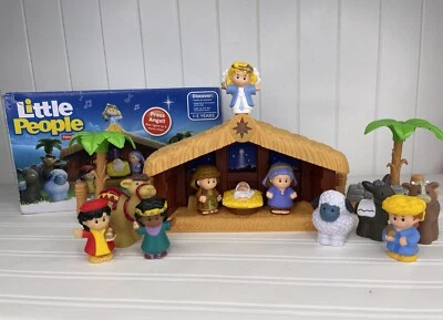 Fisher-Price Little People Deluxe Christmas Story Nativity Set Music Light *READ - Image 1 of 4