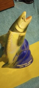 Rare Ezra Brooks 1971 Washington State King Salmon Whiskey Decanter - Picture 1 of 6