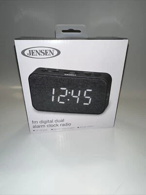 Jensen JCR-229 Dual Alarm Clock Radio Black  - Image 1 of 3