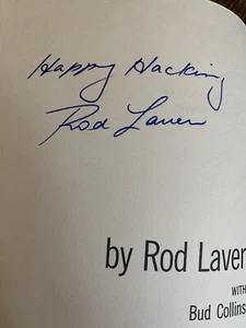 The Education Of A Tennis Player, Signed By Rod Laver, 1st Edition. - Bild 1 von 2