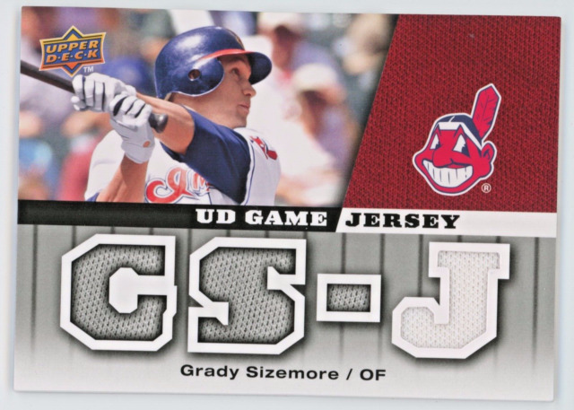 Grady Sizemore Upper Deck Baseball Heroes Jersey Card 059/125