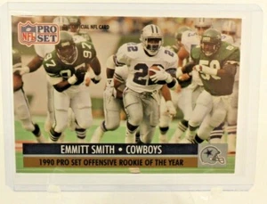 EMMITT SMITH 1990 PRO SET #1 ROOKIE🏈 CARD DALLAS COWBOYS NFL FOOTBALL HOF 🏈 - Picture 1 of 6