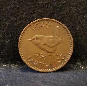 1942 Great Britain farthing, George VI, KM-843 (GB6) - Picture 1 of 6