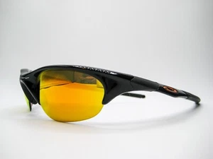 New Authentic Oakley Sunglasses Half Jacket 03-613 Black/Fire - Picture 1 of 11
