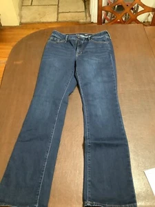 Old Navy Jeans 8 Kicker Bootcut Mid-Rise Medium Wash Stretch Blue Women's #19 - Picture 1 of 3