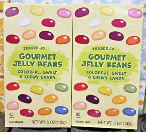 Trader Joe's Gourmet Jelly Beans Colorful Sweet & Chewy Candy 5oz 142g (2 Boxes) - Picture 1 of 2