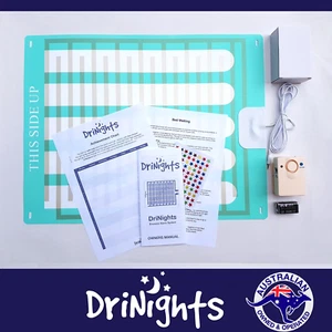 DriNights Bed Wetting Alarm & Mat LARGE Bedwetting Mattress Urine Sensor AUS - Picture 1 of 10