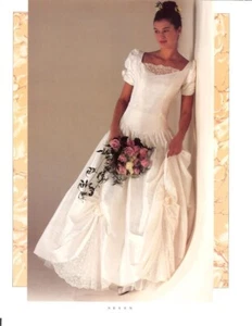 VTG Laura Ashley Raw Silk Wedding Dress 10 - Picture 1 of 6