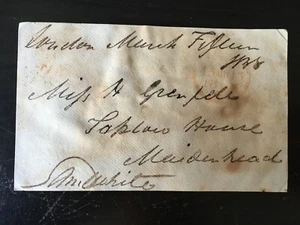 SAMUEL WHITE - IRISH WHIG POLITICIAN - SIGNED ENVELOPE FRONT - Picture 1 of 1