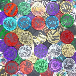 Lot of 5 Plastic POG Slammers Kini The World Pog Federation WPF RANDOMLY PICKED - Picture 1 of 2