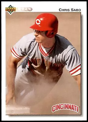 Chris Sabo #123 1992 Upper Deck - Image 1 of 2