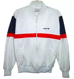 GIACCA TRACK VINTAGE ANNI 80 ADIDAS OG BMF SERIES (BIANCO/ROSSO/MARINO) S (BIG MEECH) - Foto 1 di 4