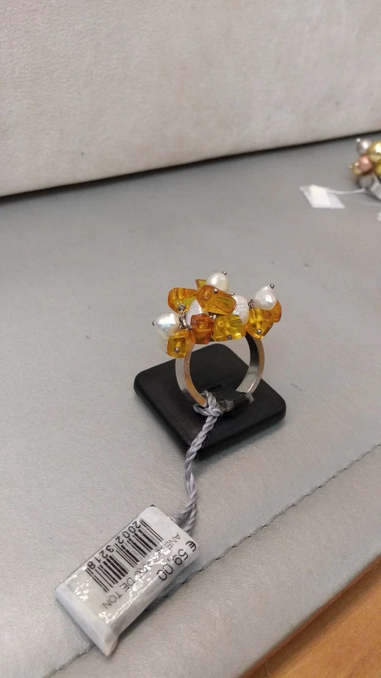 Anello argento 925 con ciuffo  di pietre cod.32 - Immagine 1 di 1