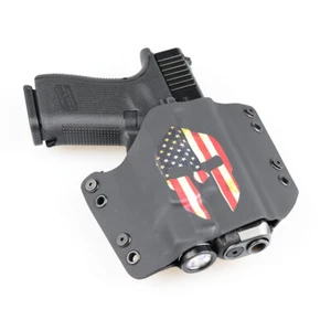OWB Kydex Light Bearing Holster for Handguns with Baldr Mini - SPARTAN USA - Picture 1 of 9