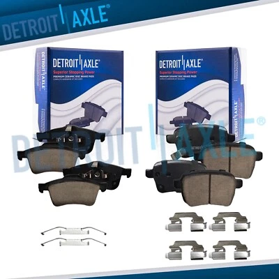 Pastillas de freno delanteras traseras cerámicas frenos con hardware para Fiat 500L 2014-2020 1,4L Foto 1 de 4