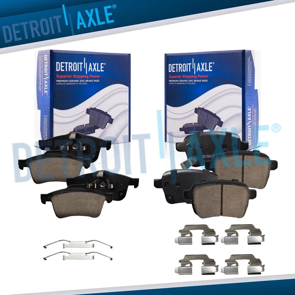 Pastillas de freno delanteras traseras cerámicas frenos con hardware para Fiat 500L 2014-2020 1,4L Foto 1 de 4