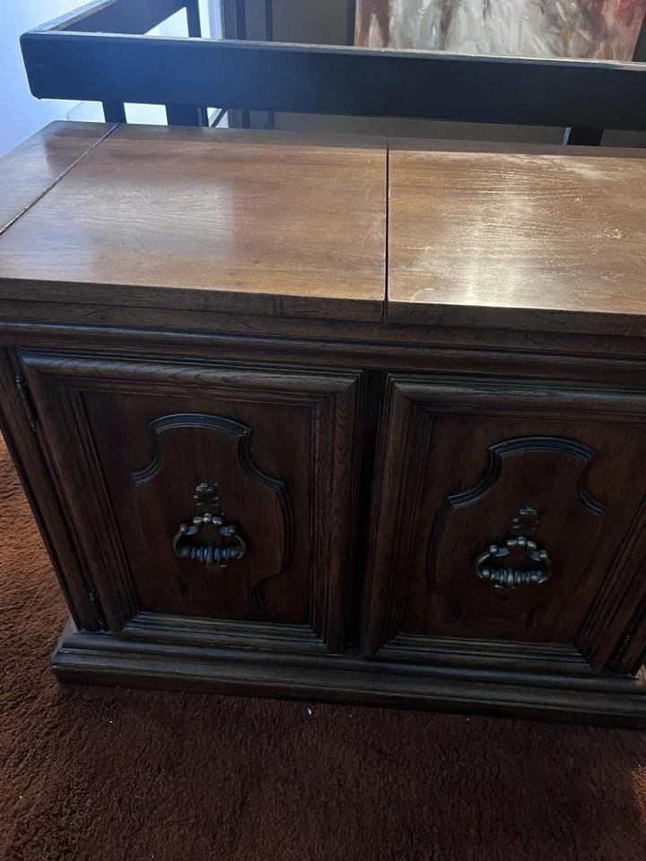 Mesa abatible servidor buffet nogal Foto 1 de 4