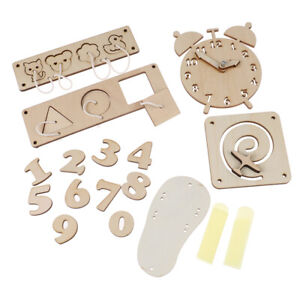 Baby Busy Board Diy Accessories Material Busyboard Childhood Wooden ToysM YH