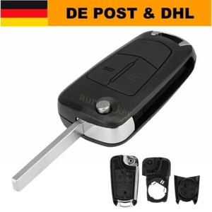 2Tasten Klapp Schlüssel Gehäuse Für Opel Antara Astra H Corsa D Tigra B Zafira B - Bild 1 von 9