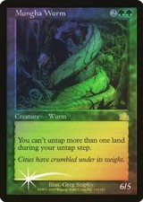 MTG - Prophecy FOIL Mungha Wurm!  Slightly Played!  FREE SHIPPING!