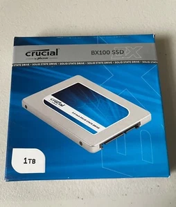 Crucial BX100 1TB 2.5" Internal SSD - CT1000BX100SSD1 with 7mm to 9.5mm spacer - Picture 1 of 4