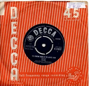 Cleo:To know him is to love him/AndrewOldham Orch:There but five rolling stones - Picture 1 of 2