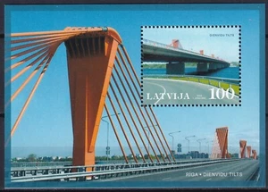 Latvia 2009 Architecture, Bridges MNH Block - Picture 1 of 1
