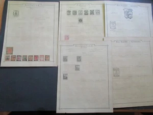 Lot Vordrucke Stellaland, Zululand, Griqualand... aus Universal Album von 1891 - Bild 1 von 10