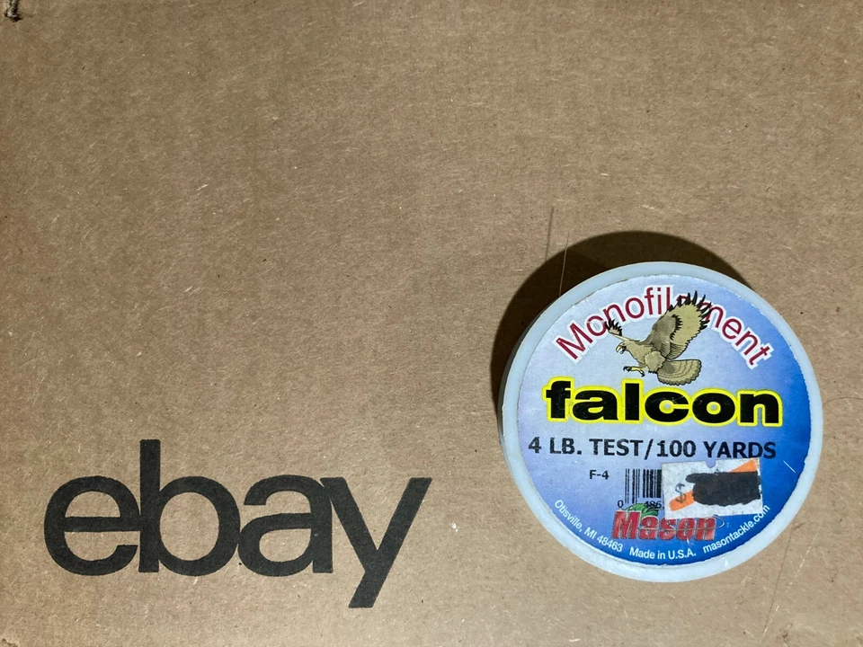 Línea de pesca mono Mason Falcon azul claro 6# 100yd EE. UU. sin usar Foto 1 de 1
