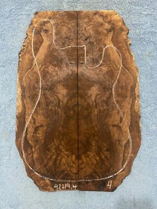 Black Walnut Book Match Set Guitar Luthier Material   .28 x 15 x 23  #92219.4 - Picture 1 of 10