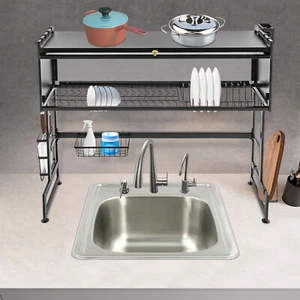 Cutlery Drainer, Dish Drying Rack, 2-tier Dish Drainer - Picture 1 of 17